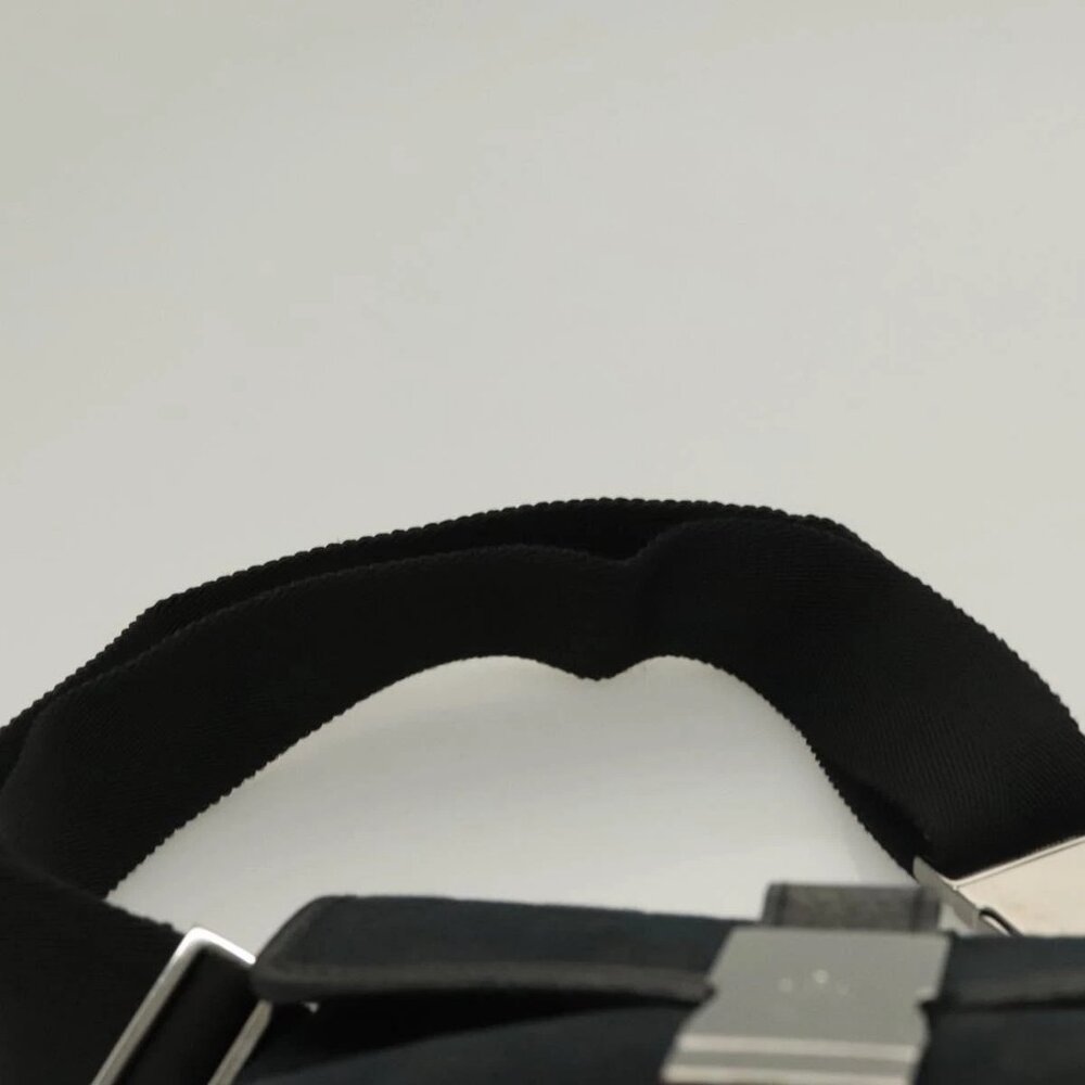 GUCCI GG Canvas Waist Bag Black Silver 131236 Auth yk18870 - Picture 9 of 16